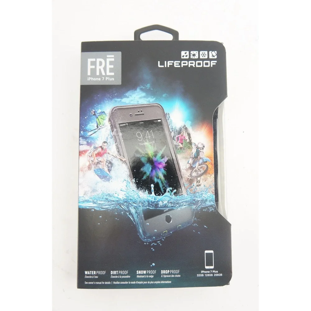 LifeProof FRE Case iPhone 7 Plus Black Waterproof Rugged EUC